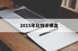 2015年比特币横盘(2015年比特币交易网)